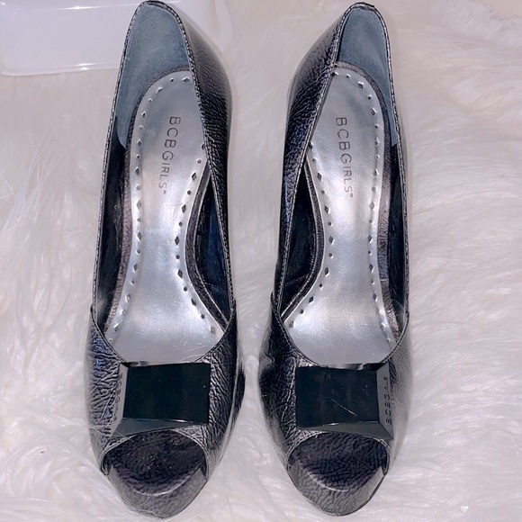 BGB Girls Open Toe Heels Sz9 - Picture 1 of 9